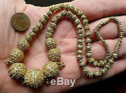 Necklace Pearl Silver Filigree Former Mauritania Africa Antique Granulated Bead