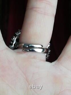 New Designer Vintage Ring in Solid Silver 925 with Tanzanite Stones