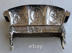 Nice Old Little Banquette Miniature Master's Mailing Poupee Solid Silver