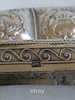 Nice Old Little Banquette Miniature Master's Mailing Poupee Solid Silver