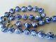 Old Chinese Porcelain Ball Necklace With Solid Silver Clasp