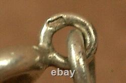 OLD LONG NECKLACE IN SOLID SILVER BEAUTIFUL ORNATE LINKS JASERON WORKED 144cm