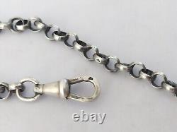 OLD NOUVEAU ART BRONZE SILVERPLATED & SOLID SILVER CHATELAINE 1900 style Mucha