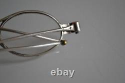 OLD SOLID SILVER EARLY 19th CENTURY MAGNIFYING GLASSES BINOCULARS