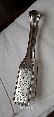 Odiot Asparagus Pliers Old Silver Massif