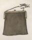 Old 19th Century Solid Silver Mesh Bag 259g Hallmarked