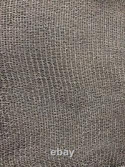 Old 19th Century Solid Silver Mesh Bag 259g Hallmarked