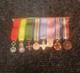 Old 8-medal Reduction Bar With 2 Solid Silver Medals