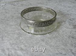 Old Baccarat Crystal Cup/table Center And Solid Silver