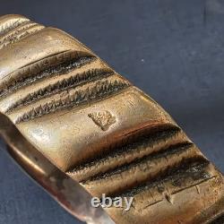 Old Berber Aït Atta Bracelet Morocco Solid Silver Ram Hallmark 82g