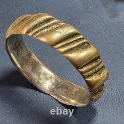 Old Berber Aït Atta Bracelet Morocco Solid Silver Ram Hallmark 82g