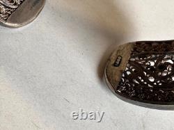 Old Berber filigree solid silver cuff bracelet, weight 51 g