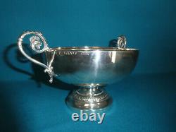 Old Bourguignonne Cup Silver Massive Minerva 238 G Dated 1854 Volnay