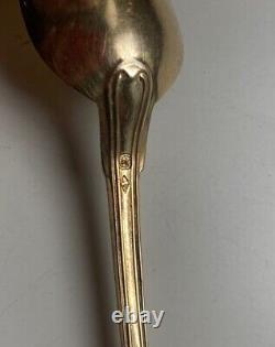 Old Box 12 Spoons Vermeil And Sterling Silver Silver Silver Minerve XIX