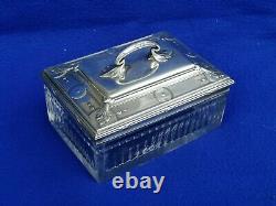 Old Box Crystal Box Solid Silver Minerve Silver Crystal Box