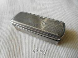 Old Box Pillier Silver Massive Poincon Minerve End 19 Eme Bt2 Lot