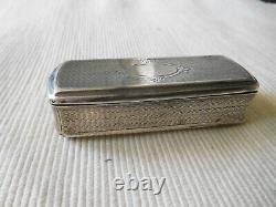 Old Box Pillier Silver Massive Poincon Minerve End 19 Eme Bt2 Lot