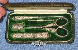Old Box Sewing Necessary Money Chisel Punches Needle Holder