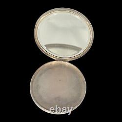 Old Box, Solid Sterling Silver Powder Compact 925