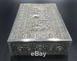 Old Box Sterling Silver Siam Thailand Indochina Asia Hanuman Chinese Expor