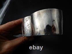 Old Bracelet 19th England Victorian Silver Bird Decor Handle 17 cm