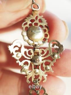 Old Butterfly Cross Regional Norman Antique Silver Pendant