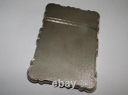 Old Case Carrying Cards In Solid Silver Old Solid Silver Silver Cards Holder Etui