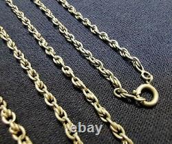 Old Chain Jumper In Solid Silver 145cm 48.3gr Xixth Necklace