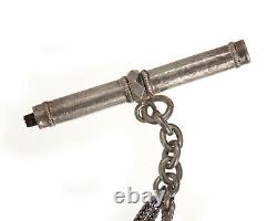 Old Chain Of Watch In Gousset Silver Massif 41g Xixth Silver Chain19th