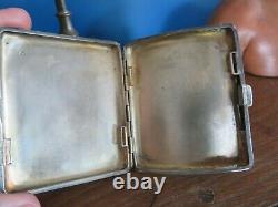 Old Cigarette Case Or Other Solid Silver Box Minerve 1st Title 105gr