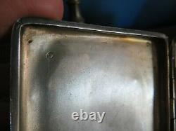 Old Cigarette Case Or Other Solid Silver Box Minerve 1st Title 105gr