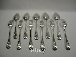 Old Covered In Table In Sterling Silver Spoons 5 6 Forks Punches