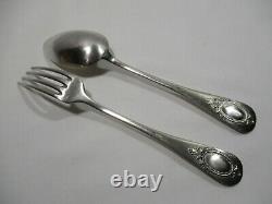 Old Covered In Table In Sterling Silver Spoons 5 6 Forks Punches