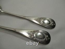 Old Covered In Table In Sterling Silver Spoons 5 6 Forks Punches