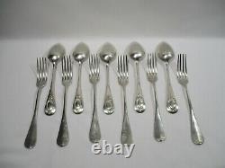 Old Covered In Table In Sterling Silver Spoons 5 6 Forks Punches