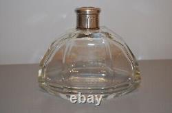 Old Crystal Deco Style Silver Neck Solid Carafe