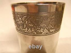 Old Cup Timbal Silver Massif Minerve Orfevre Monogram