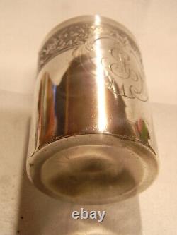 Old Cup Timbal Silver Massif Minerve Orfevre Monogram