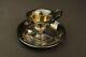 Old Cup And Saucer From Solid Silver Dinette