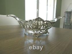 Old Cut Basket Basket In Solid Silver Pierced Open Holland Low Country