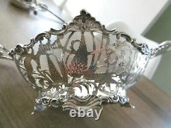 Old Cut Basket Basket In Solid Silver Pierced Open Holland Low Country