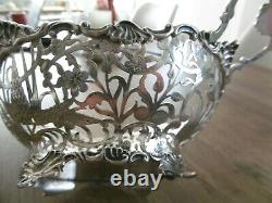 Old Cut Basket Basket In Solid Silver Pierced Open Holland Low Country