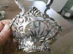 Old Cut Basket Basket In Solid Silver Pierced Open Holland Low Country