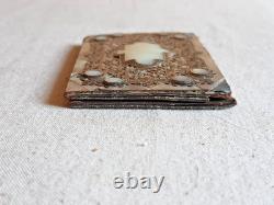Old Dance Card Mother-of-Pearl Solid Silver 19th Century Napoleon III