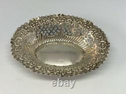 Old Empty Basket Pocket In Solid Silver Punched Late 19th