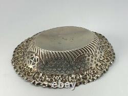 Old Empty Basket Pocket In Solid Silver Punched Late 19th