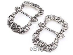 Old English Loops Solid Work Silver Shoes 1900