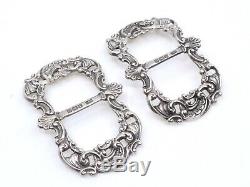 Old English Loops Solid Work Silver Shoes 1900