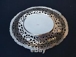 Old Flat / Candy Tray Oval Sterling Silver 833. A Minerva Amsterdam