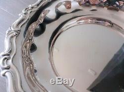 Old Flat Hollow Round Sterling Silver 800 Hallmark Contour Engraved Old Silver
